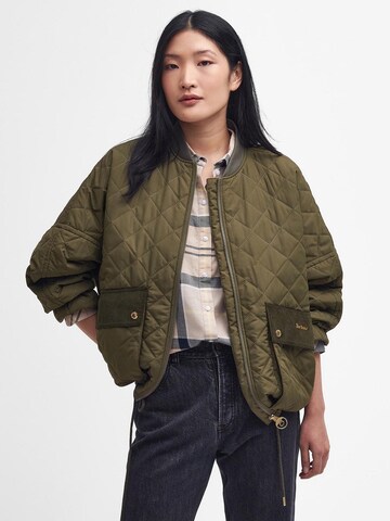 Giacca di mezza stagione 'Bowhill' di Barbour in verde: frontale