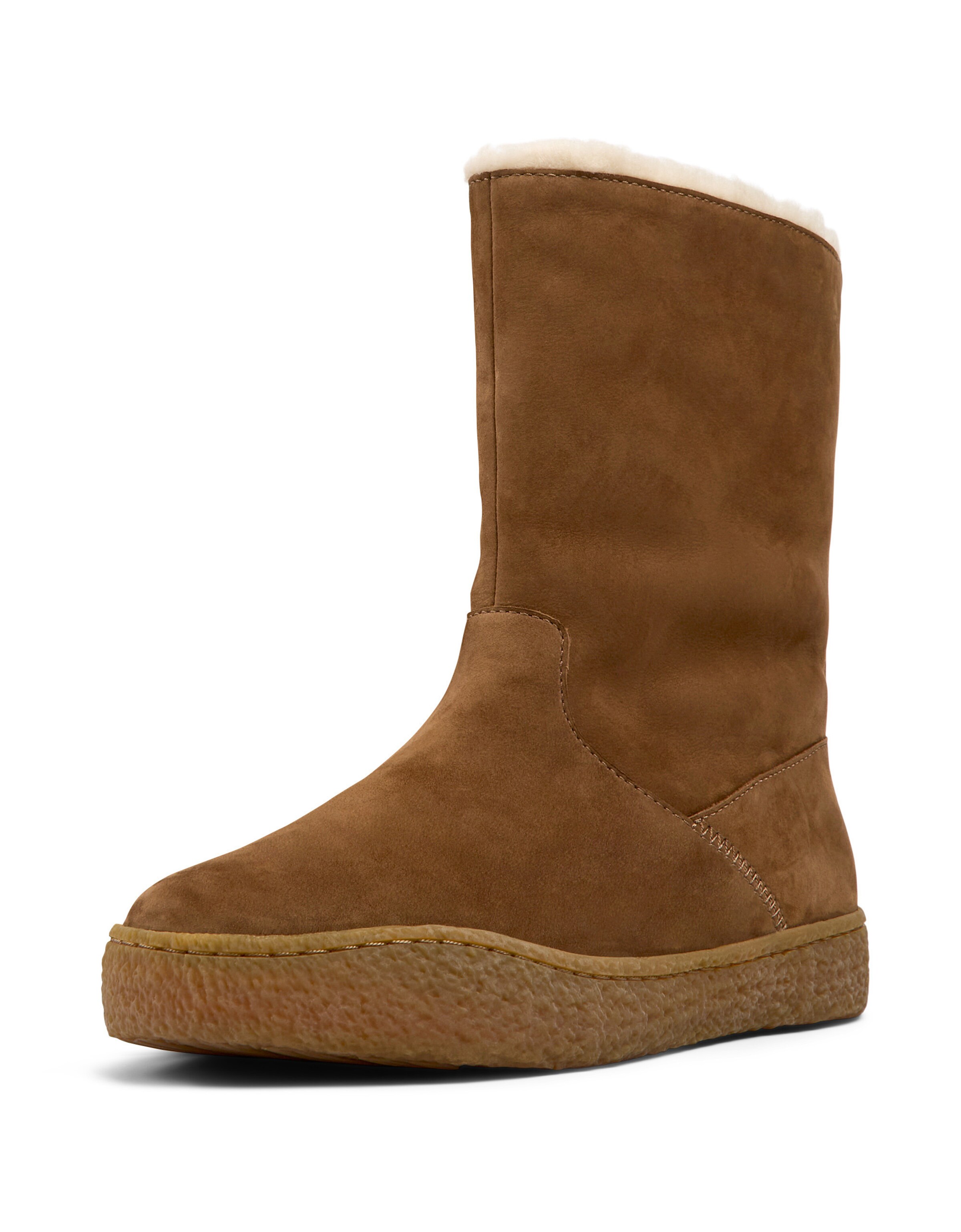 CAMPER Enkellaarsjes 'Peu Terreno' in Bruin: voorkant