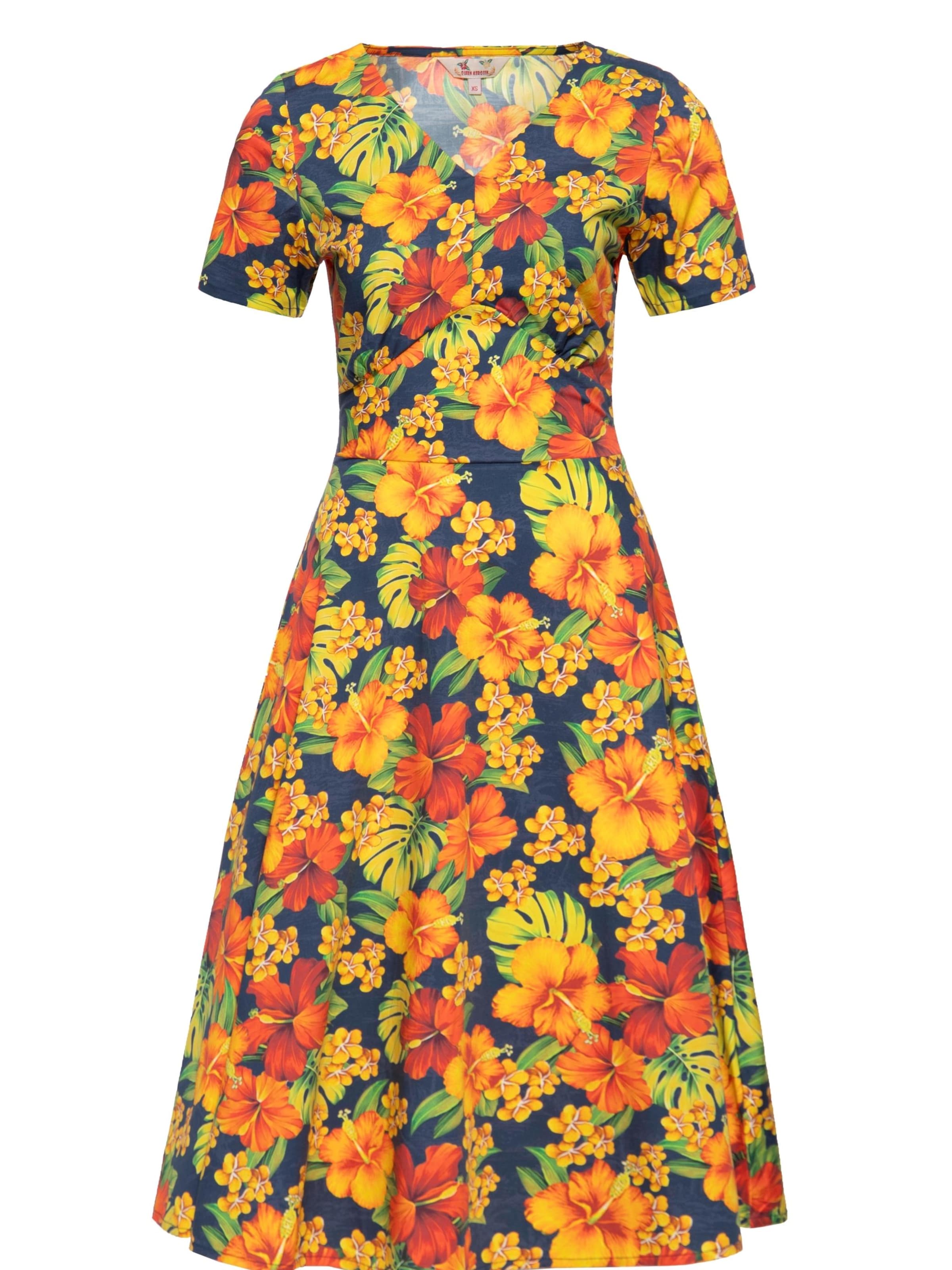 Queen Kerosin Summer Dress 'Hibiskus' in 46 in Mixed colors, Item view