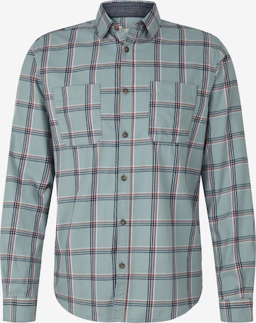 TOM TAILOR Regular fit Button Up Shirt in Blue: front