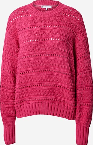 TOMMY HILFIGER Trui in Roze: voorkant