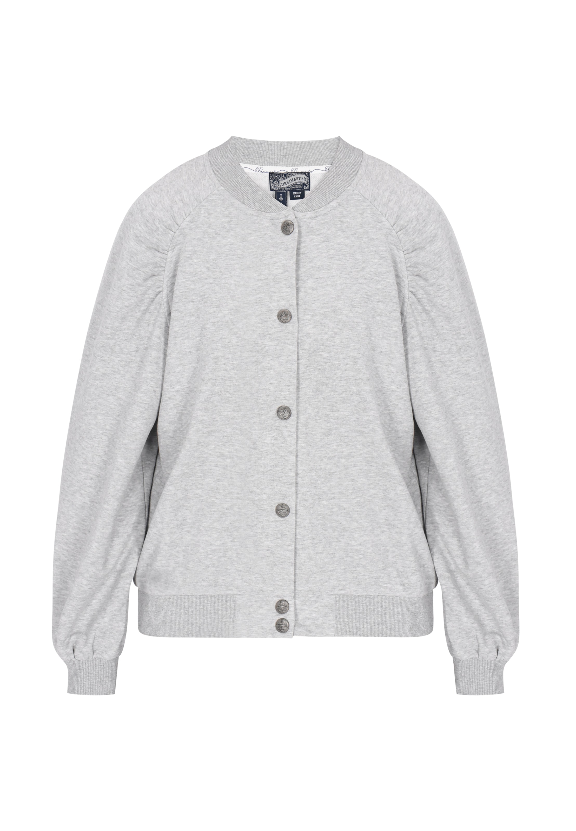 DreiMaster Vintage Φθινοπωρινό και ανοιξιάτικο μπουφάν σε γκρι: μπροστά
