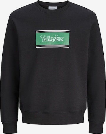 Felpa 'JJBuster' di Jack & Jones Plus in nero: frontale