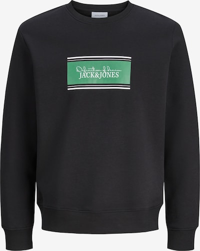 Jack & Jones Plus Sweat-shirt 'JJBuster' en XXL en vert / noir / blanc, Vue avec produit
