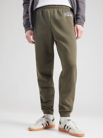 GAPTapered Hlače 'HERITAGE' - zelena boja: prednji dio
