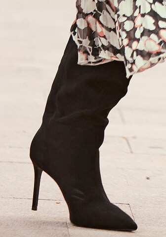 Bottes LASCANA en noir : devant