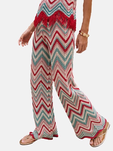 Lipsy - Pierna ancha Pantalón en verde: frente