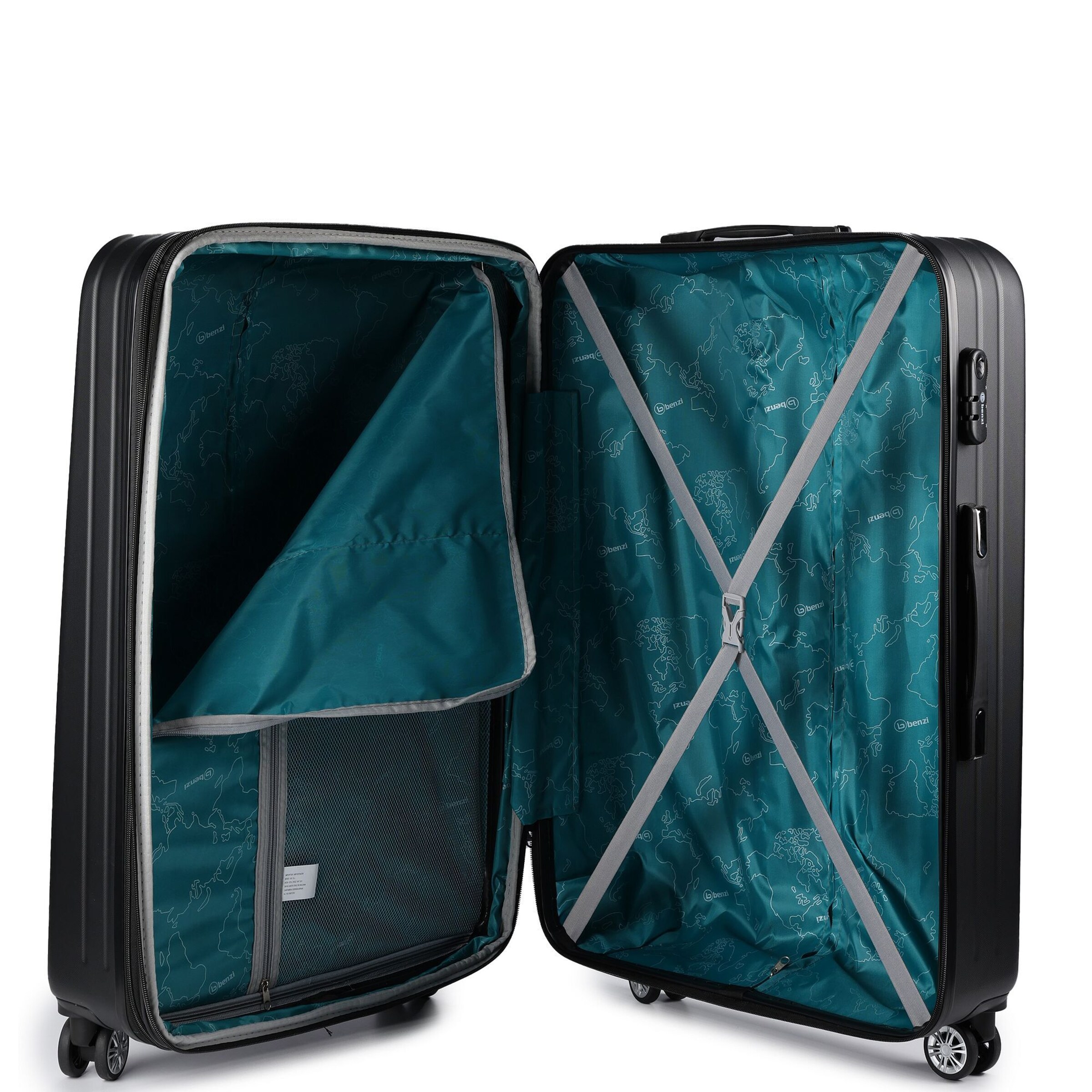 Ensemble de bagages Benzi en noir