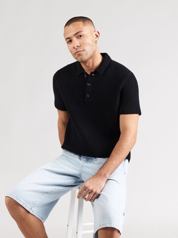 Pulover de la Abercrombie & Fitch pe negru