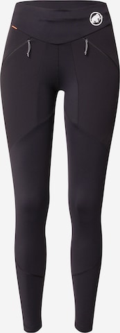 MAMMUT Slim fit Outdoor Pants 'Aenergy' in Black: front