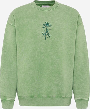 TOPMAN Sweatshirt in Groen: voorkant