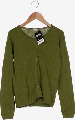 hessnatur Sweater & Cardigan in XS in Green: front