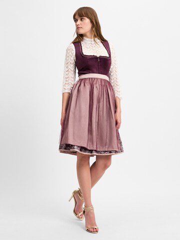 Krüger Madl Dirndl in Lila: voorkant