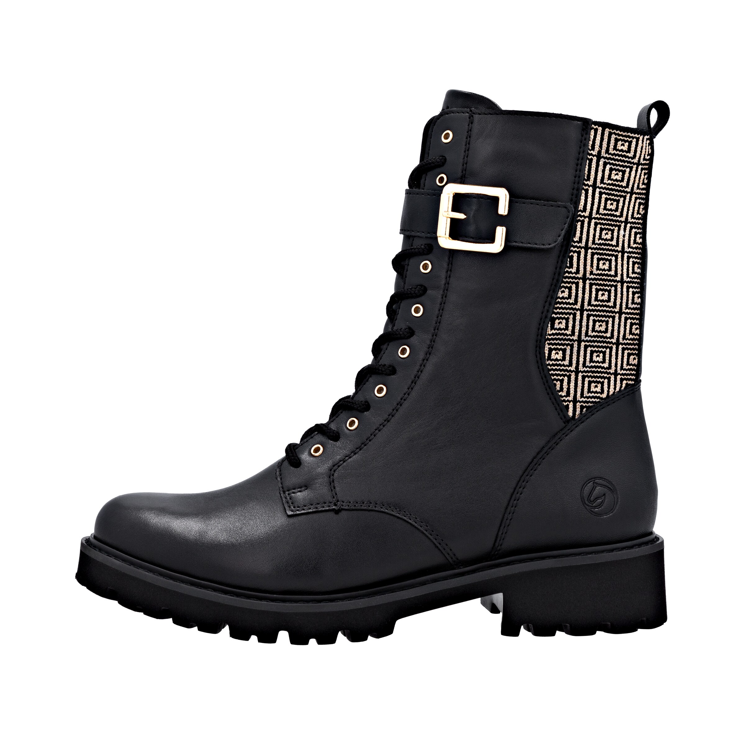 Bottines à lacets REMONTE en noir