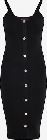 NAEMI Gebreide jurk in Zwart: voorkant