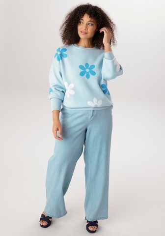 Aniston Pullover in Blau