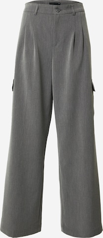 Gina Tricot Široke hlačnice Kargo hlače | siva barva: sprednja stran
