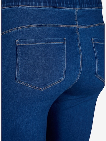 Zizzi Skinny Jeans pajkice | modra barva