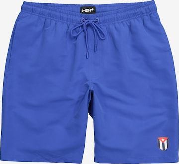 Men Plus Badeshorts in Blau: Vorderseite