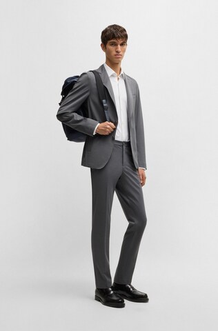 BOSS Regular fit Business Shirt 'HANK' in Beige