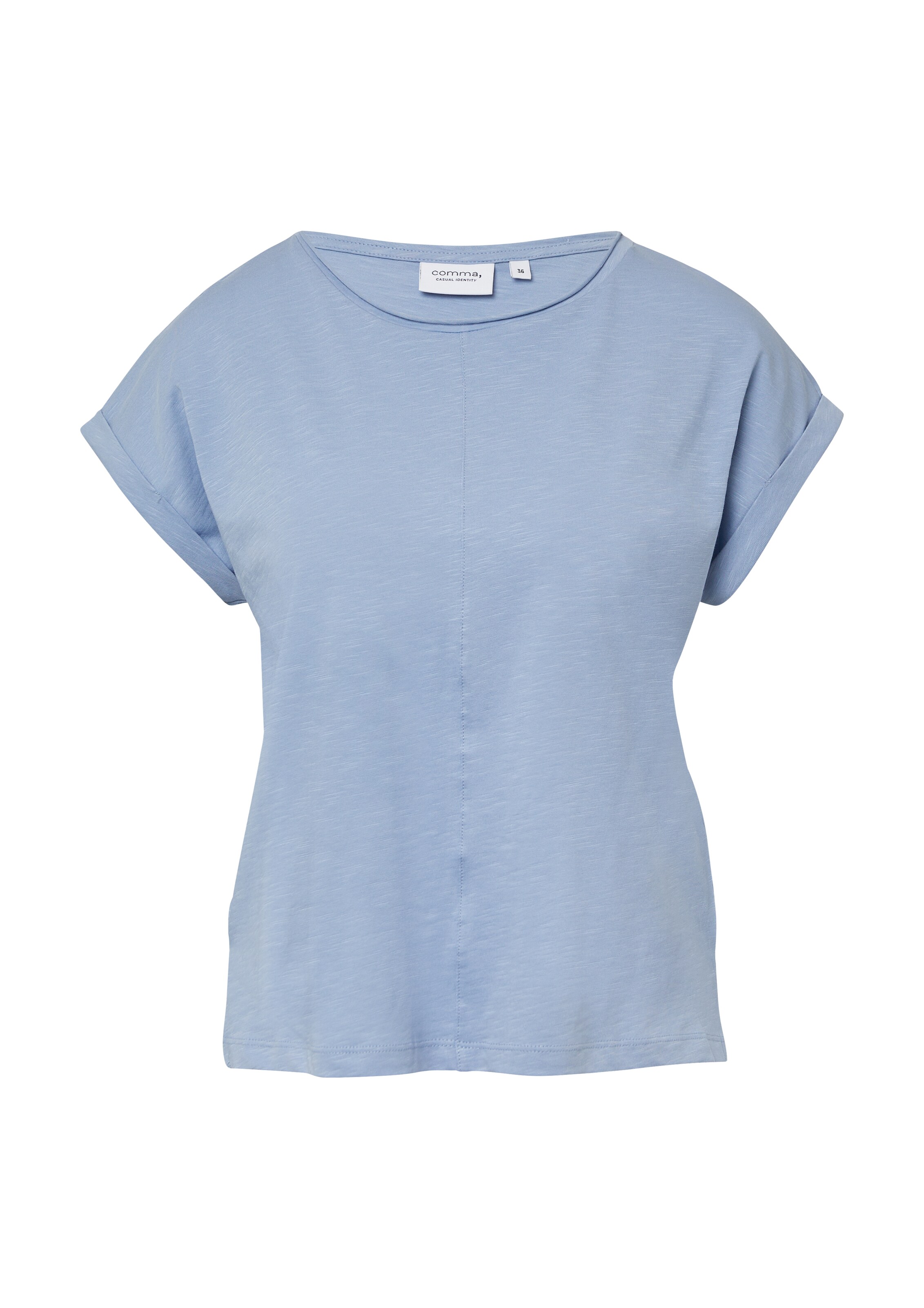 T-shirt comma casual identity en bleu : devant