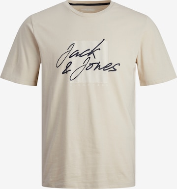 JACK & JONES Tričko 'ZURI' - Béžová: predná strana