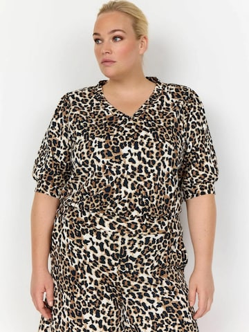 Top ' WA-MALIA 1 ' di Wasabi Concept in beige: frontale