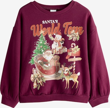 Next Sweatshirt i röd: framsida
