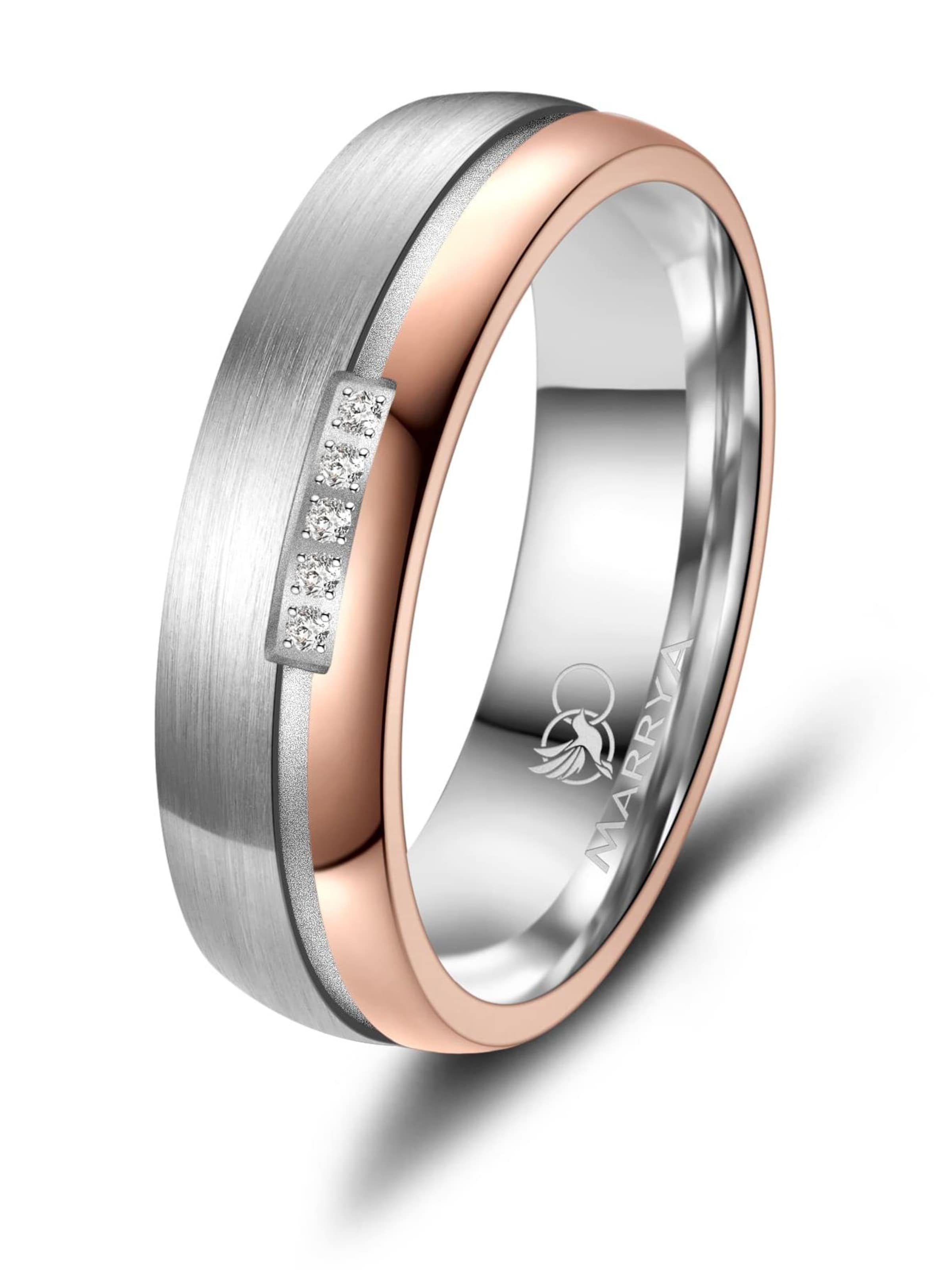 MARRYA Ring 'MARRYA TI-16 Ehering aus Titan' in Zilver: voorkant