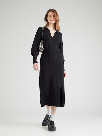 VILA Strickkleid 'Comfy' in Schwarz
