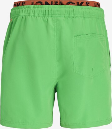 JACK & JONES Kratke kopalne hlače 'FIJI' | zelena barva