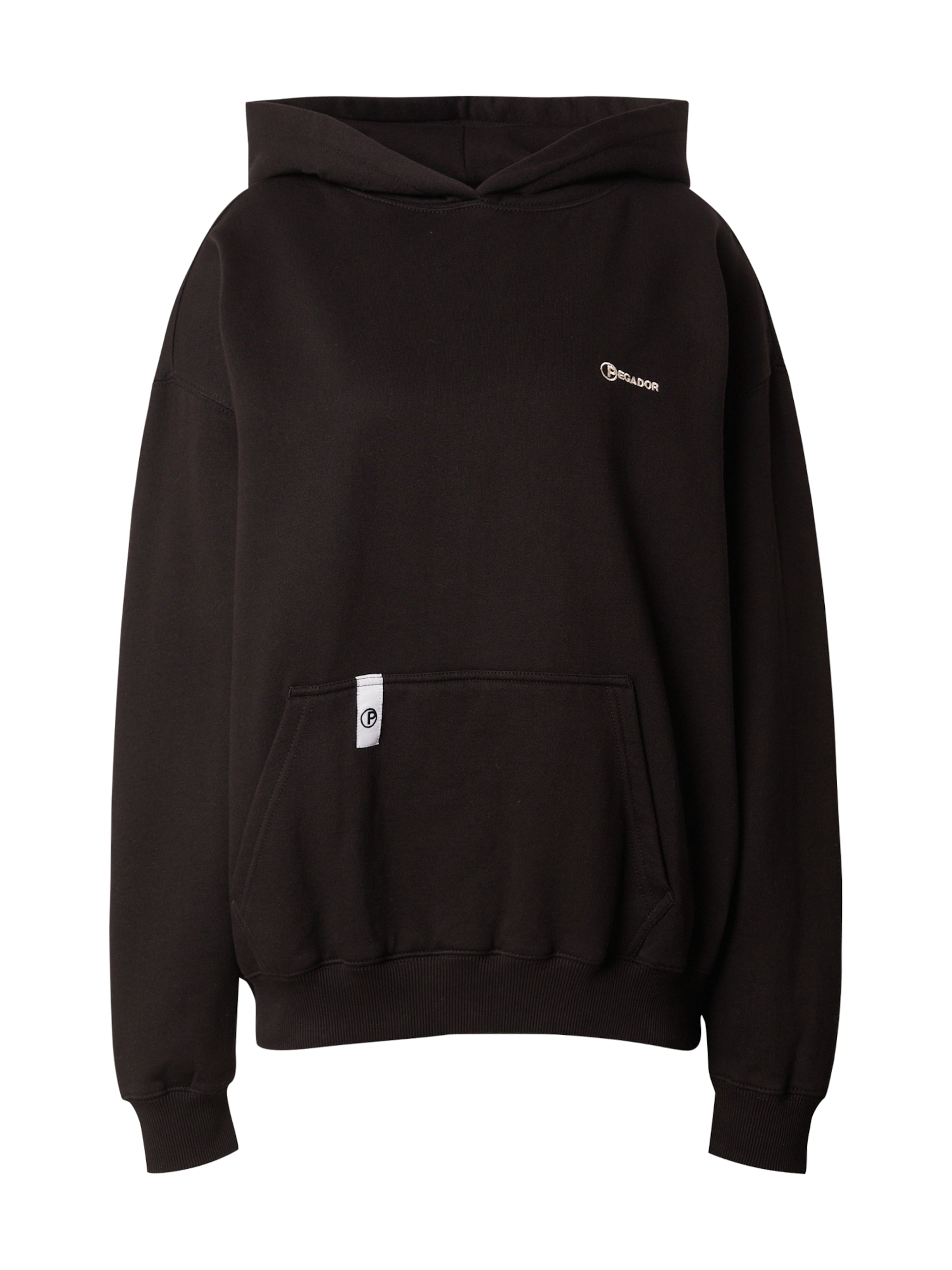 Giacca di felpa 'Lina' di Pegador in nero: frontale