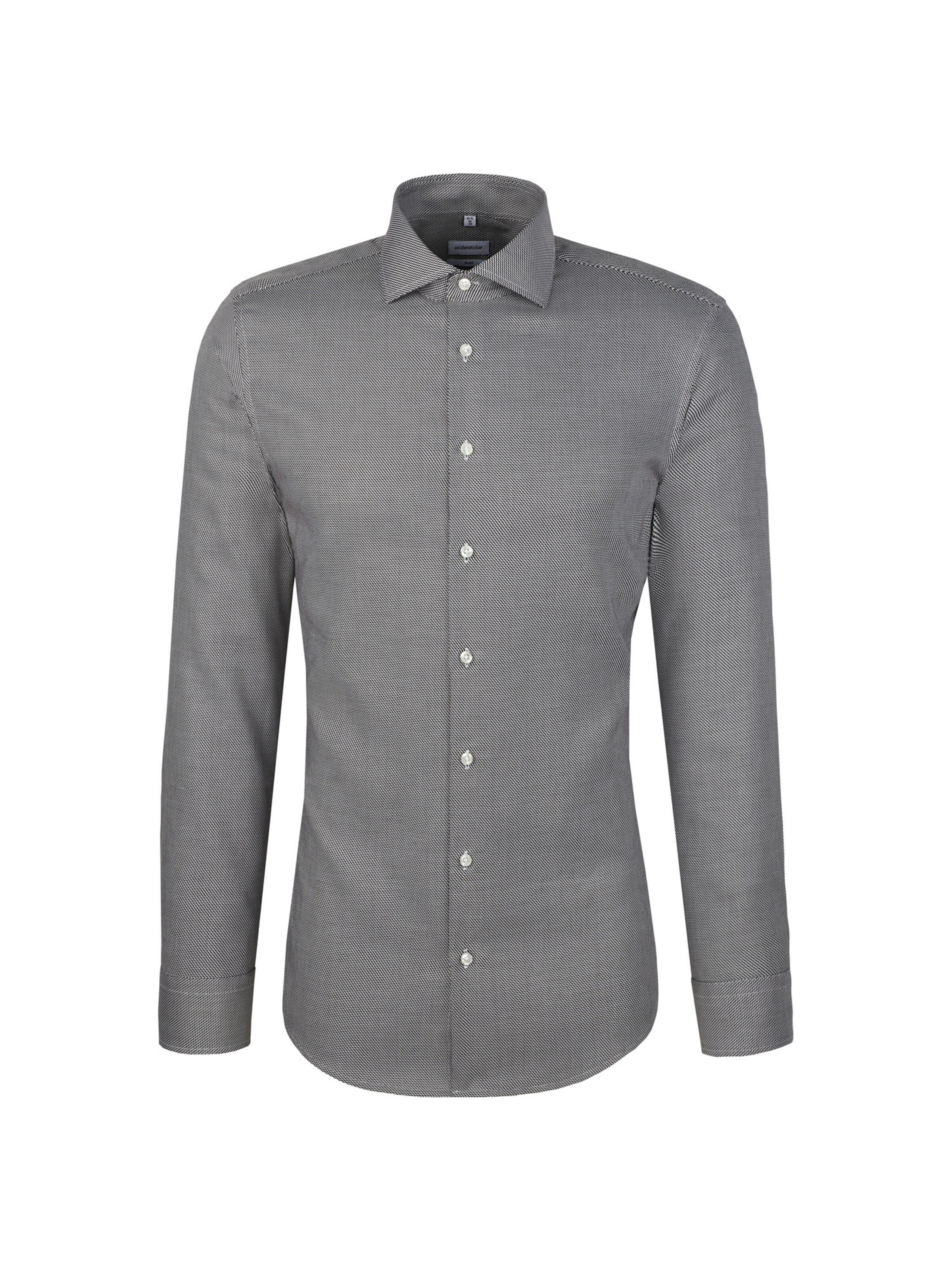 Coupe slim Chemise business SEIDENSTICKER en gris : devant
