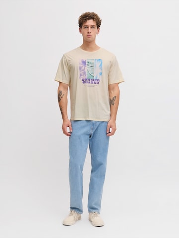 JJ Rebel Majica 'JREBMILES' | bež barva