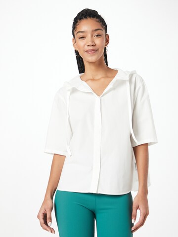 Marc O'Polo DENIM Blouse in Wit: voorkant