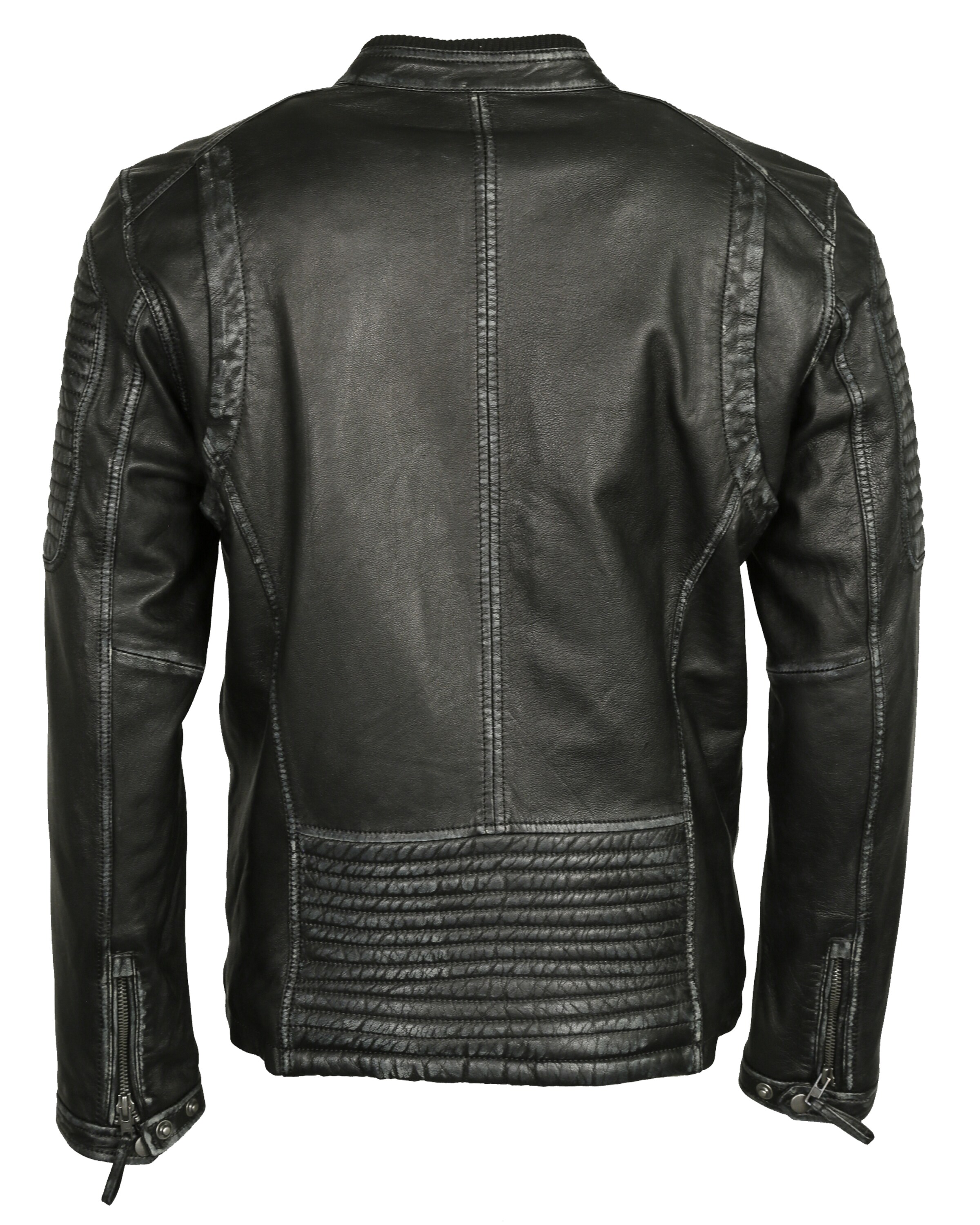 MUSTANG Lederjacke in Schwarz