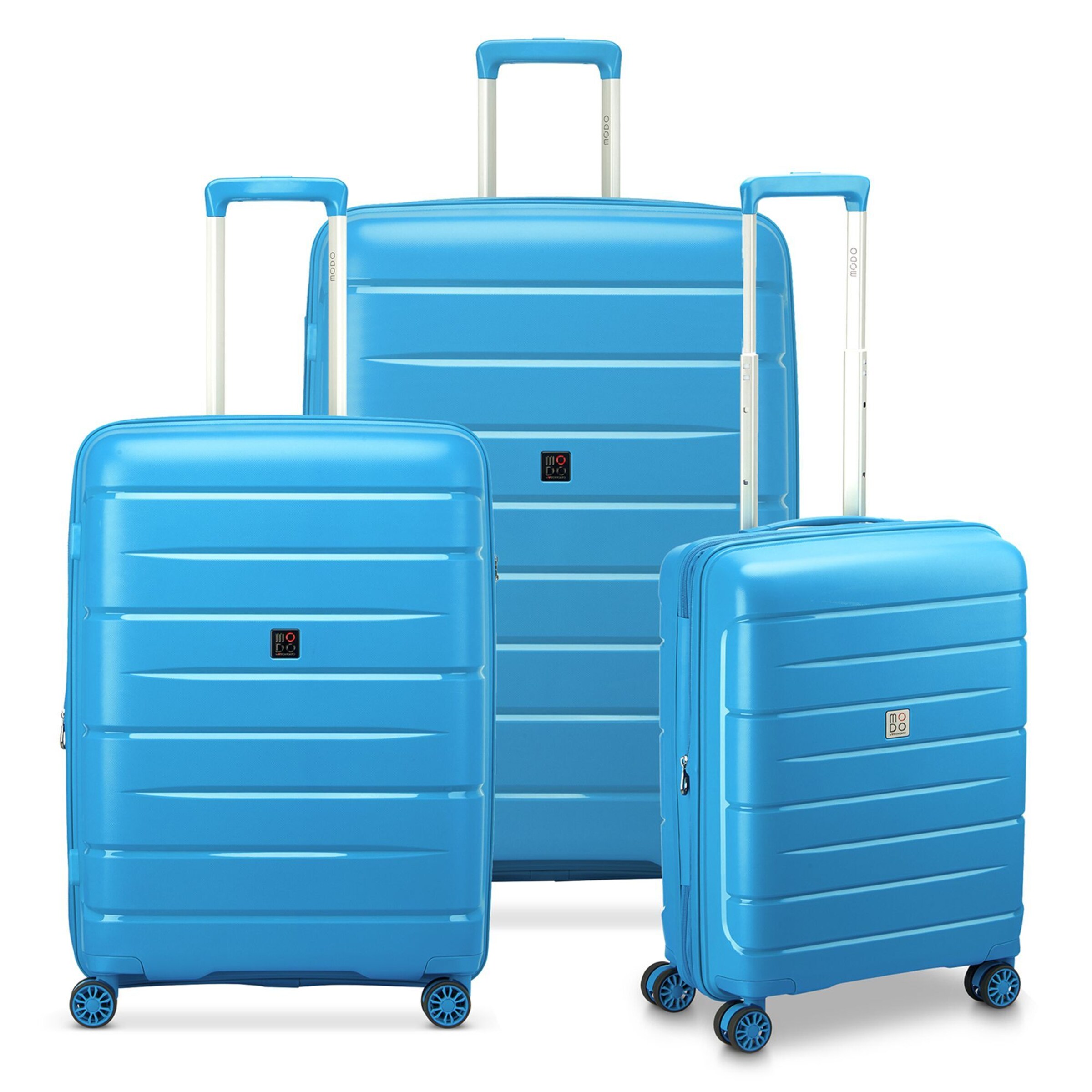 MODO by Roncato Suitcase Set 'Starlight 3.0' in Blue: front