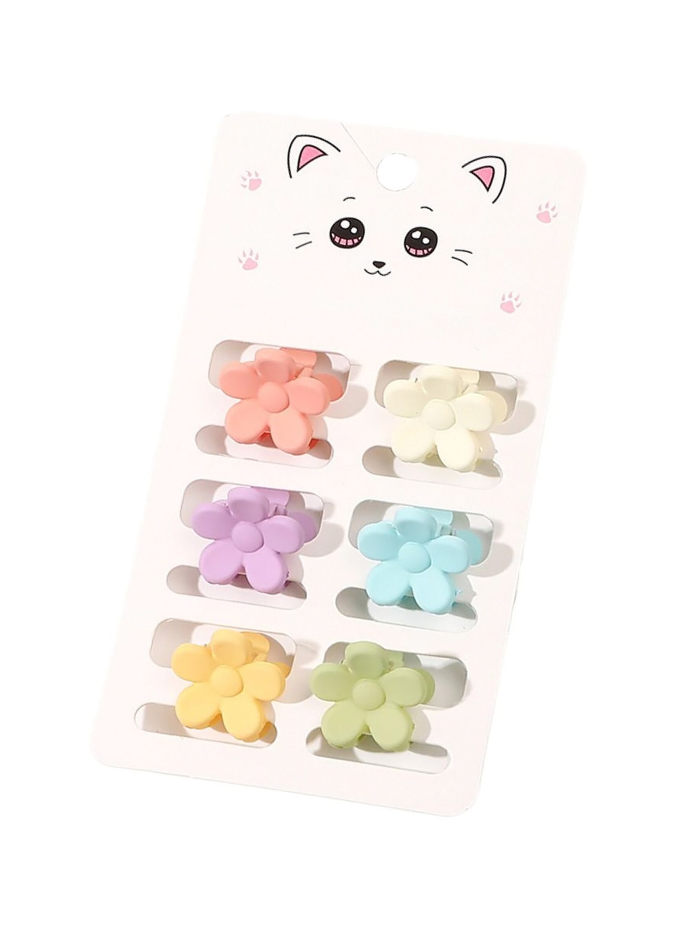 soho Hair accesoires Hårsmykke 'Lala Mini Hair Clips - Pastel Flowers' i 2.5 cm x 2.5 cm i blandingsfarvet, Produktvisning