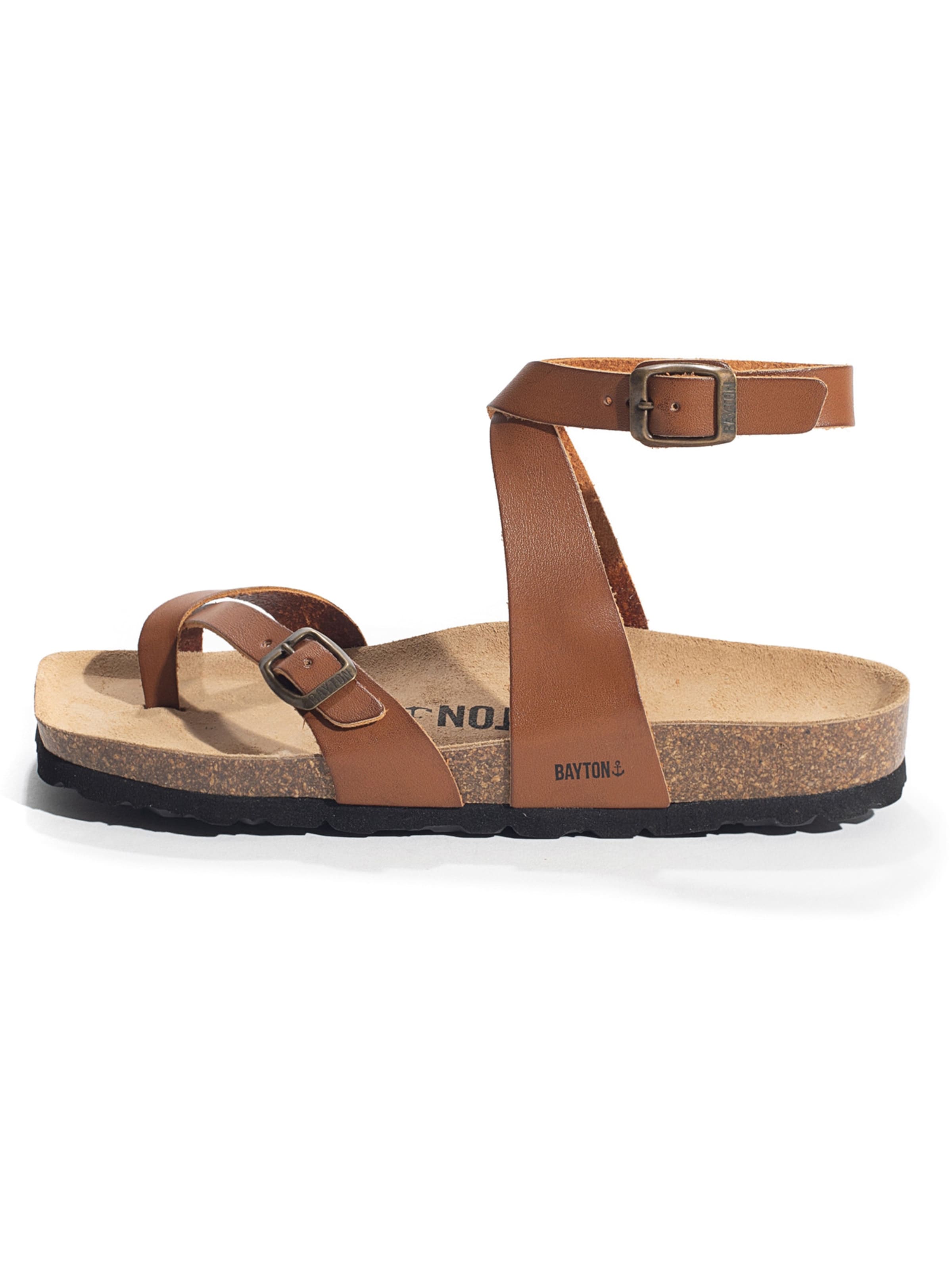 Bayton Sandały z rzemykami &#x27;SWAN&#x27; w kolorze brązowy: przód