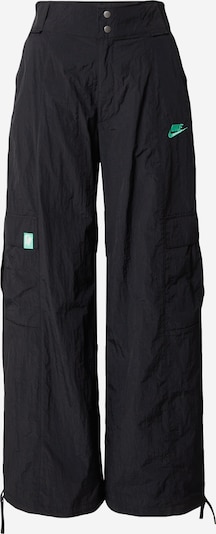 Pantaloni cargo Nike Sportswear di colore giada / nero / bianco, Visualizzazione prodotti