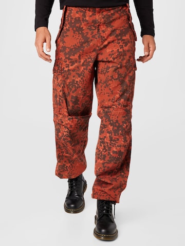Pantaloni cargo 'ATLAN' di DIESEL in rosso: frontale