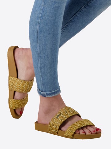 REEF Strand-/badschoen ' Cushion Vista Braid ' in Beige: voorkant