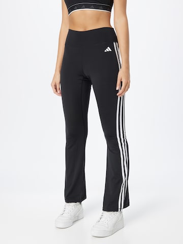 ADIDAS PERFORMANCE Flared Sports trousers 'Essentials' in Black: front