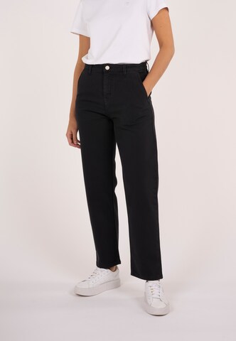 KnowledgeCotton Apparel Loose fit Jeans 'Calla' in Black: front