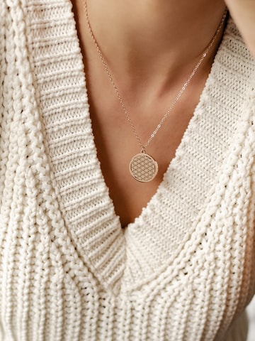 Hey Happiness Necklace 'Flower of Life' in Gold: front
