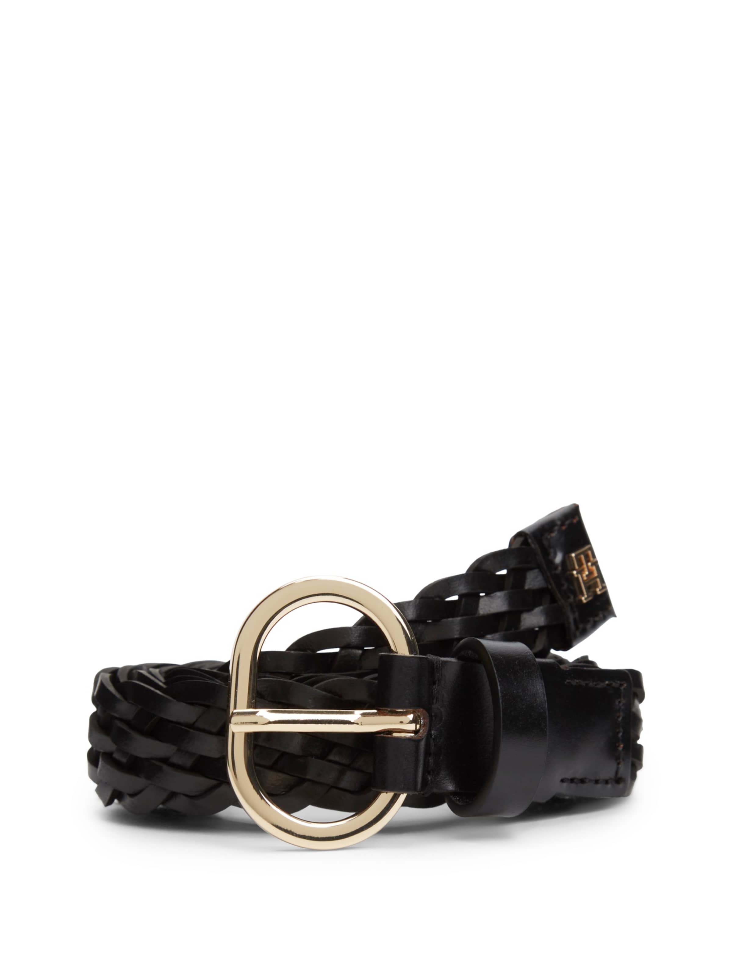 TOMMY HILFIGER Bälte 'Chic 2.5' i svart: framsida