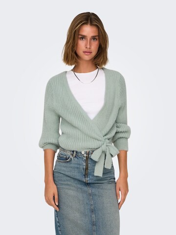 Pull-over 'ONLAmanda' ONLY en gris : devant