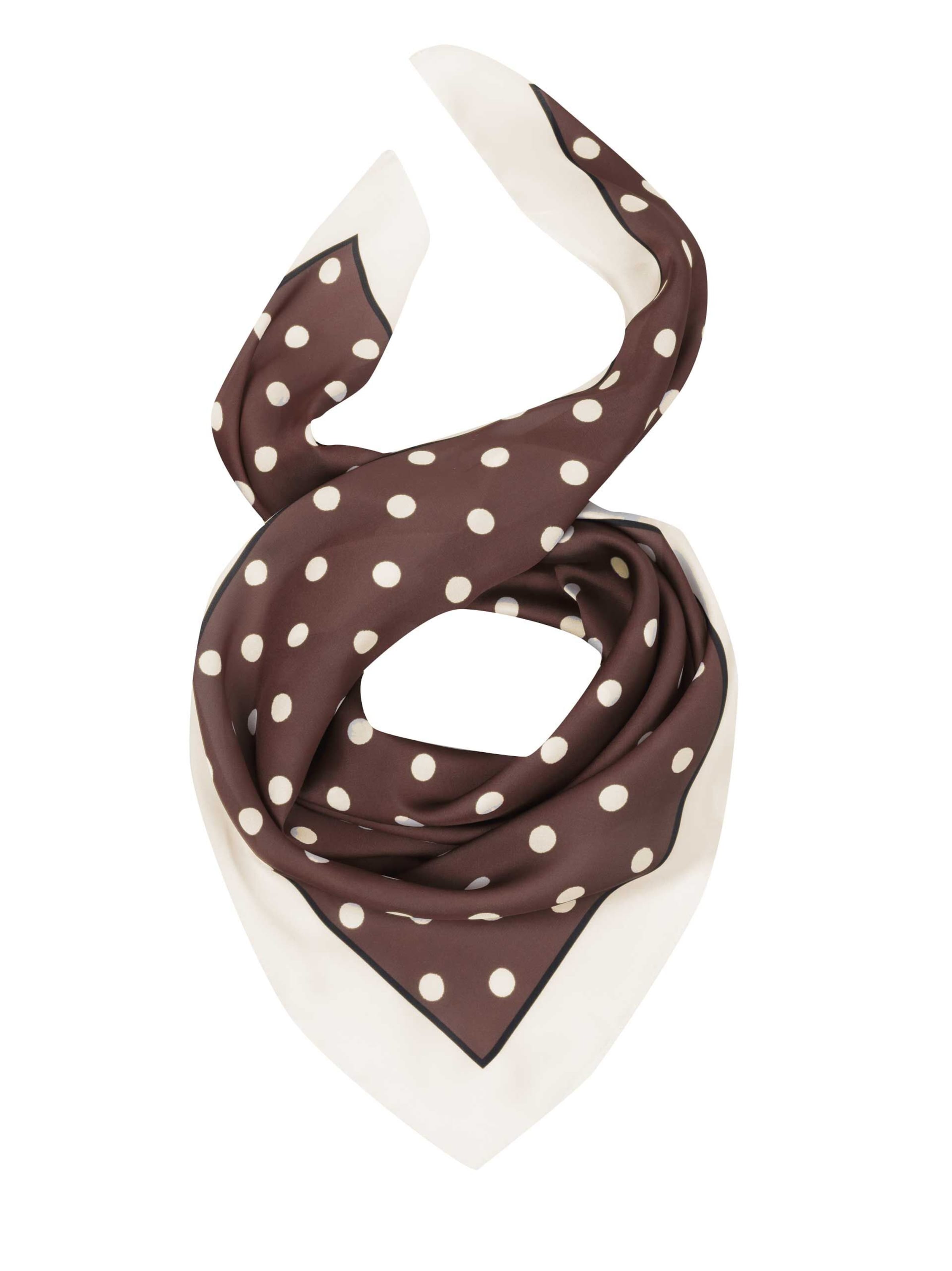 SAMAYA Tuch 'Alba´ in Braun: Vorderseite