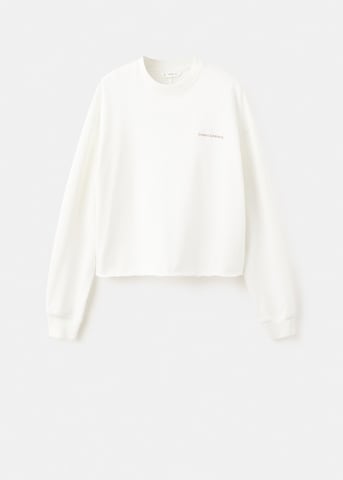MANGO TEEN Sweatshirt 'True' in White