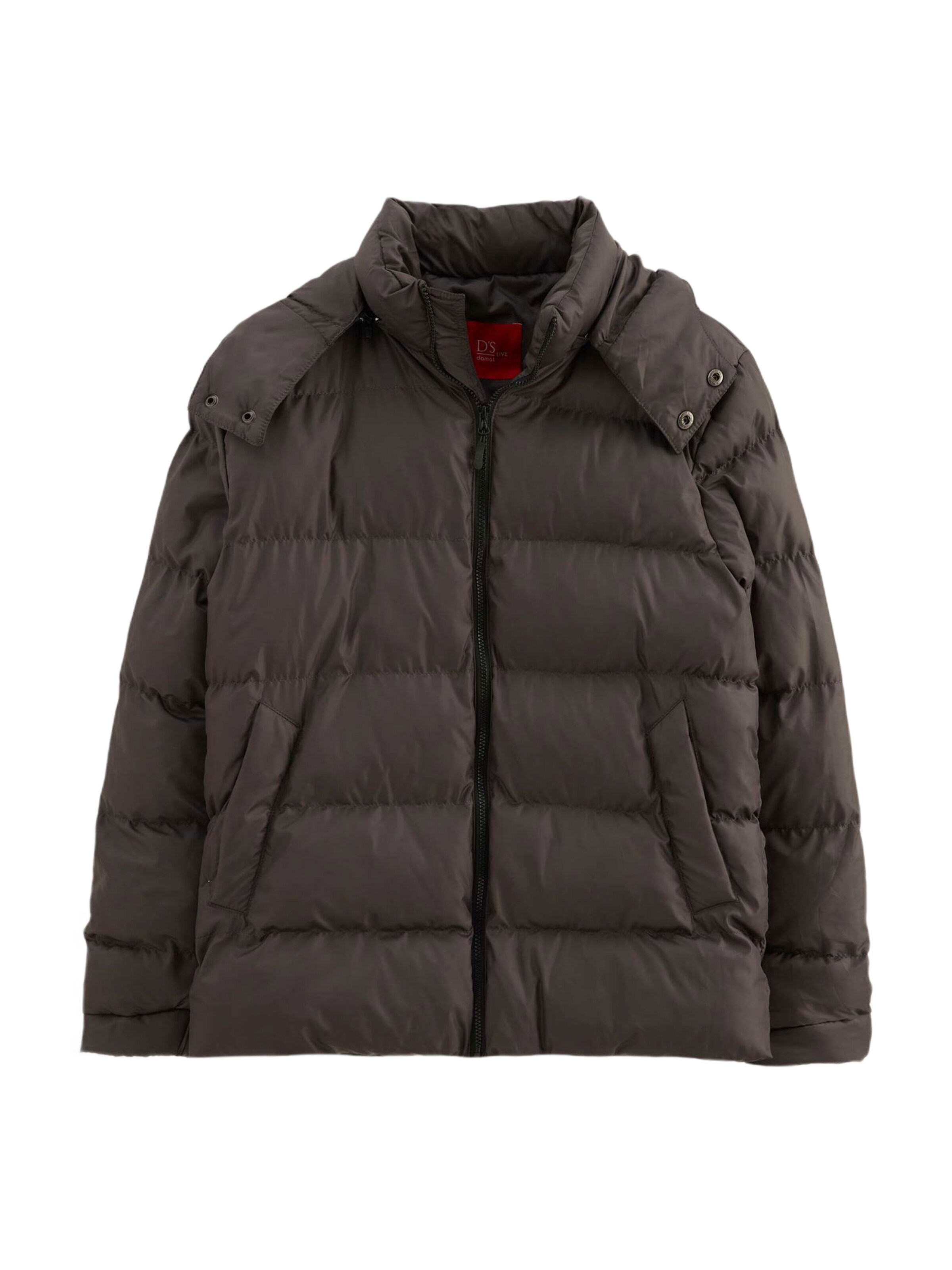 D’S Damat Winterjas in Grijs: voorkant